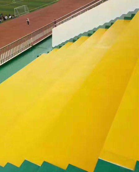 平原球场台阶翻新修补改造